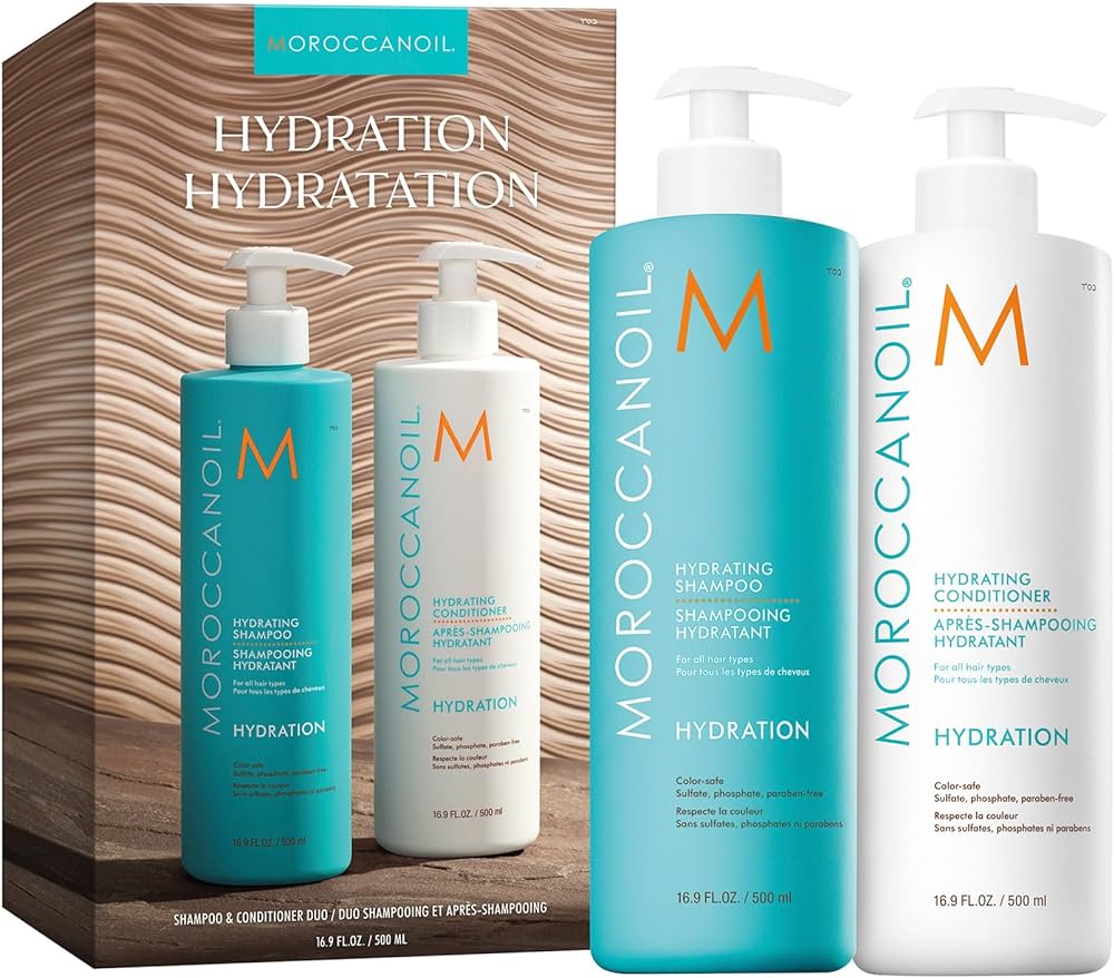 moroccanoil duo pack nawilżenie 500 ml szampon i odżywka