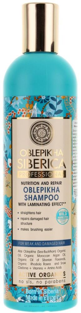 natura siberica oblepikha szampon do włosów osłabionych i zniszczonych 400ml