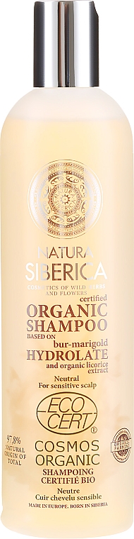 natura siberica organiczny szampon do włosów neutralny bez sls