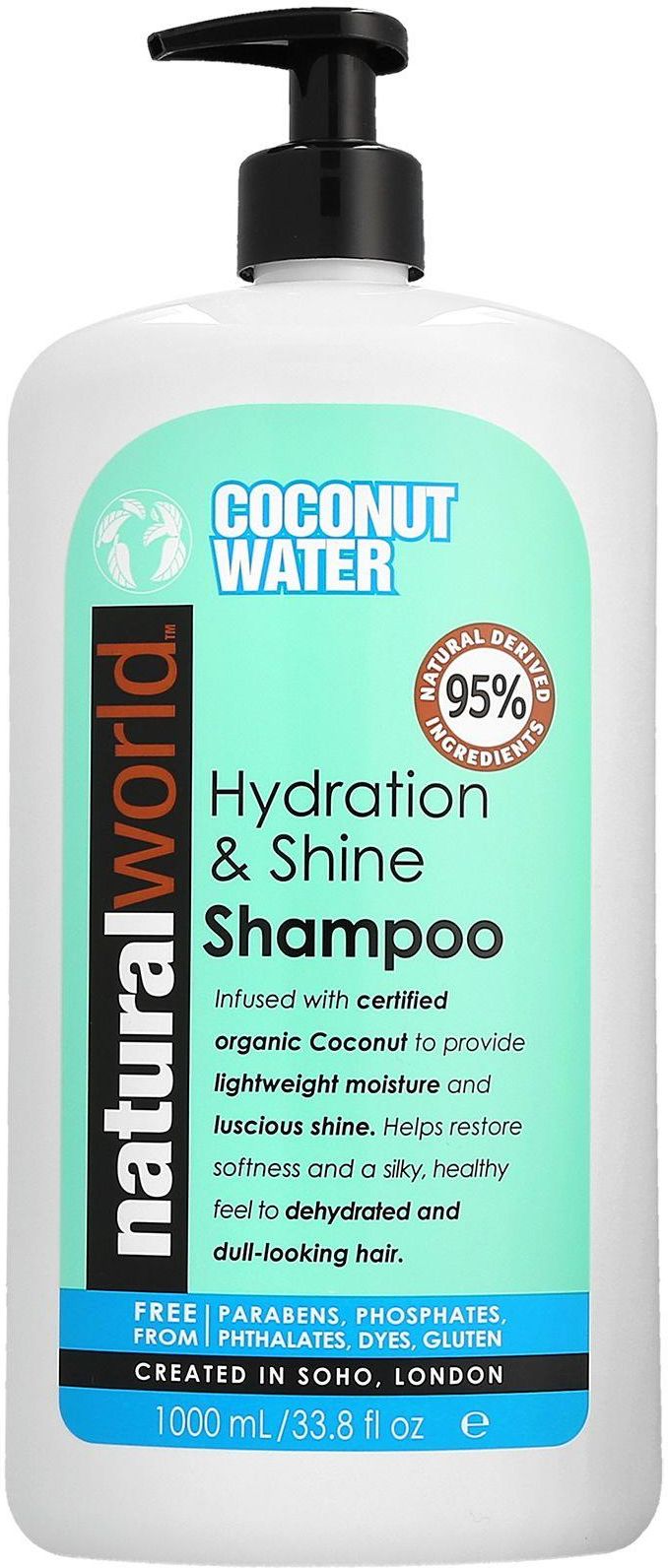 natural world coconut water hydration & shine opinie szampon