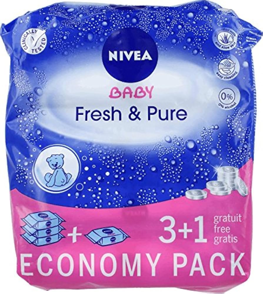 nivea baby chusteczki nawilżane fresh pure