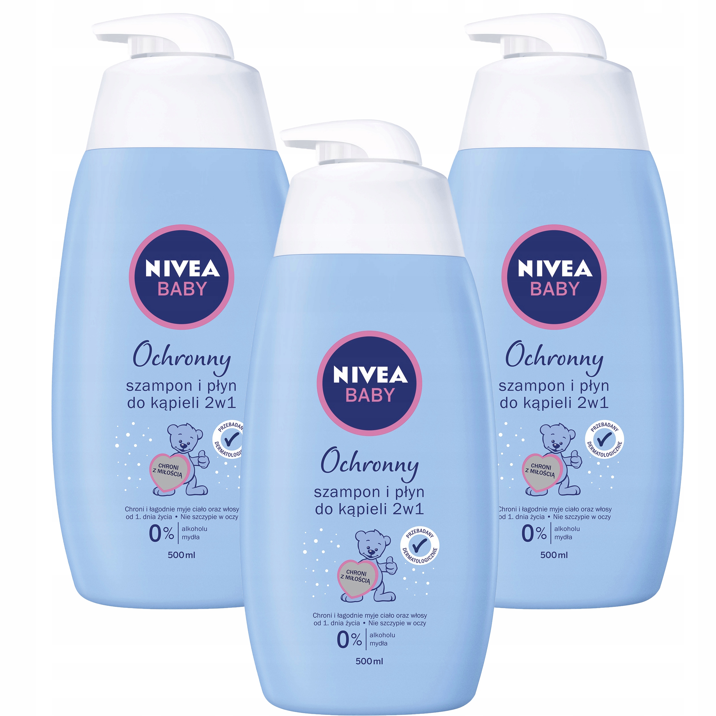 nivea baby ochronny szampon i płyn skłaf