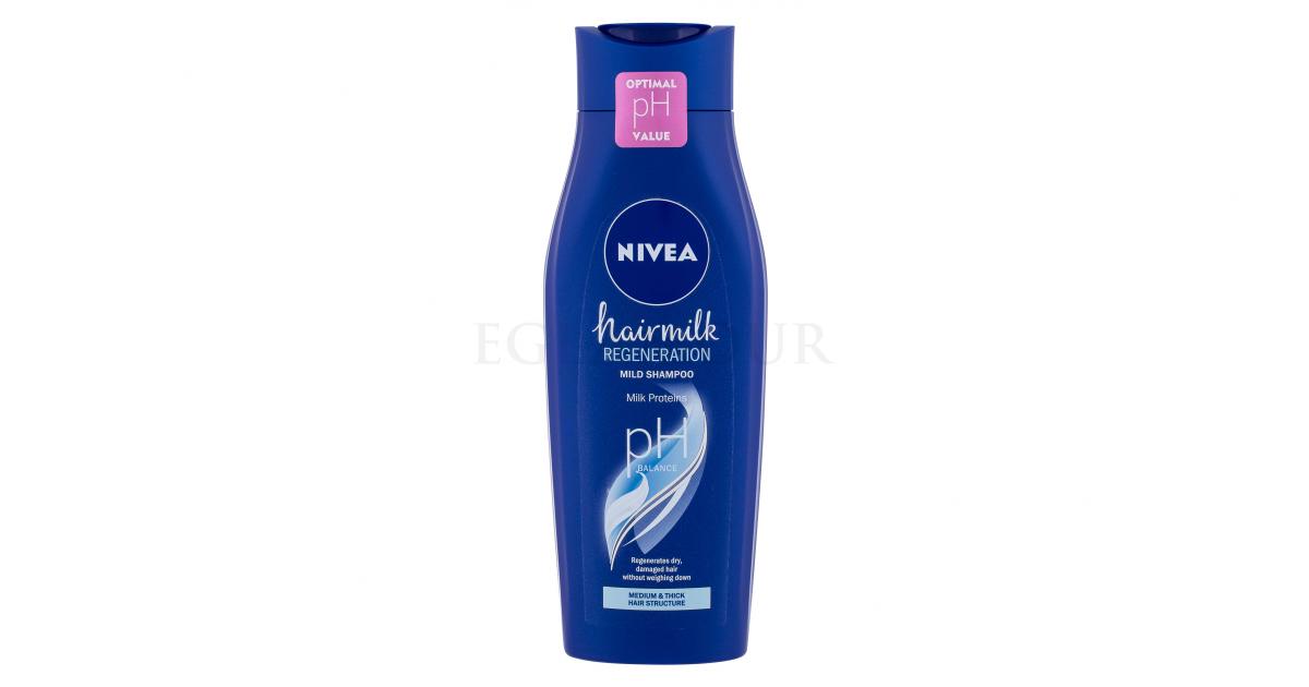 nivea hair milk szampon włosy normalne