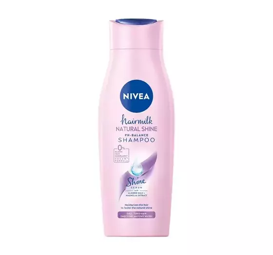 nivea hair milk szampon wyzwalający blask