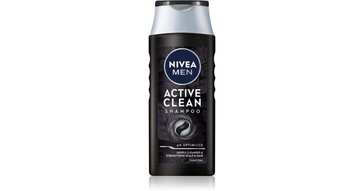 nivea men active clean szampon z węglem aktywnym