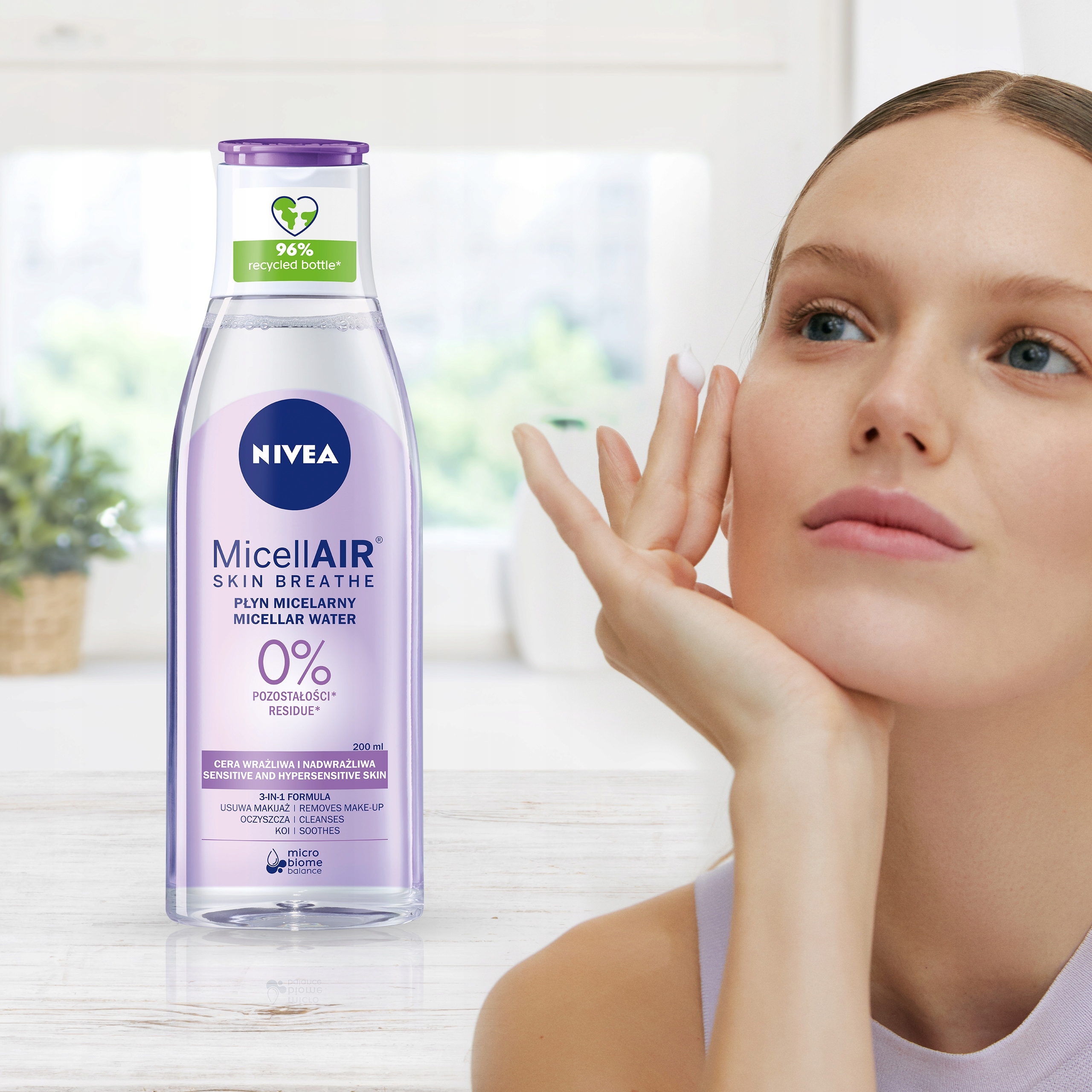 nivea skóra sucha płyn micelarny do mycia twarzy micelair