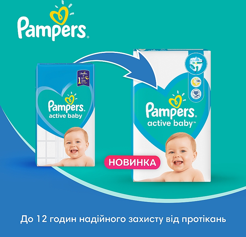 nowe pieluchy pampers active baby dry 2x