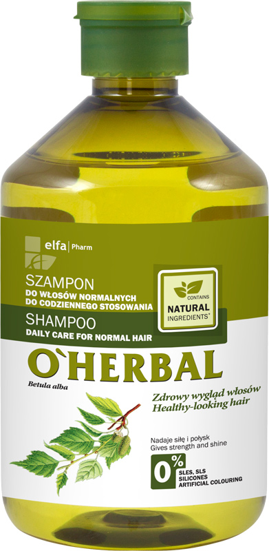o herbal szampon z lnem do włosów suchych