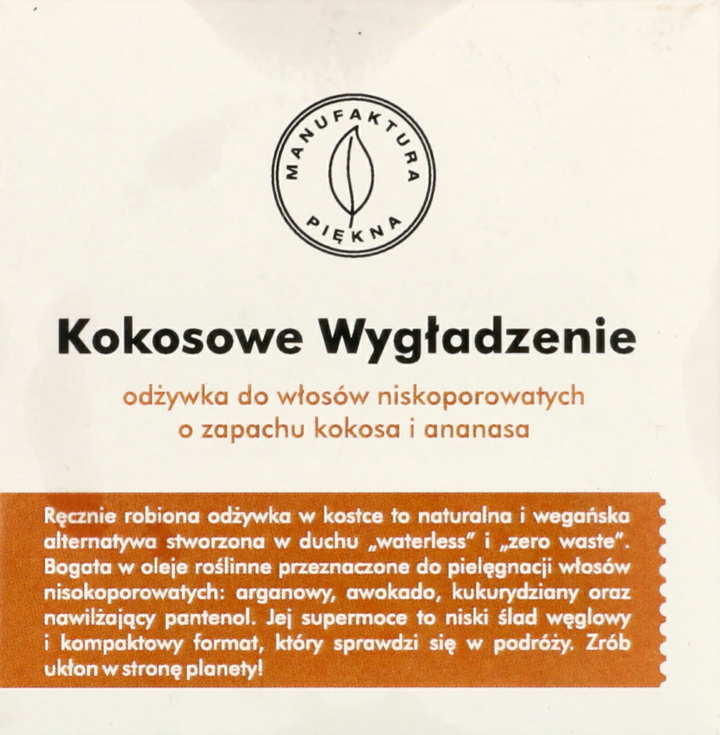 odżywka do włosów o zapachu kokosa