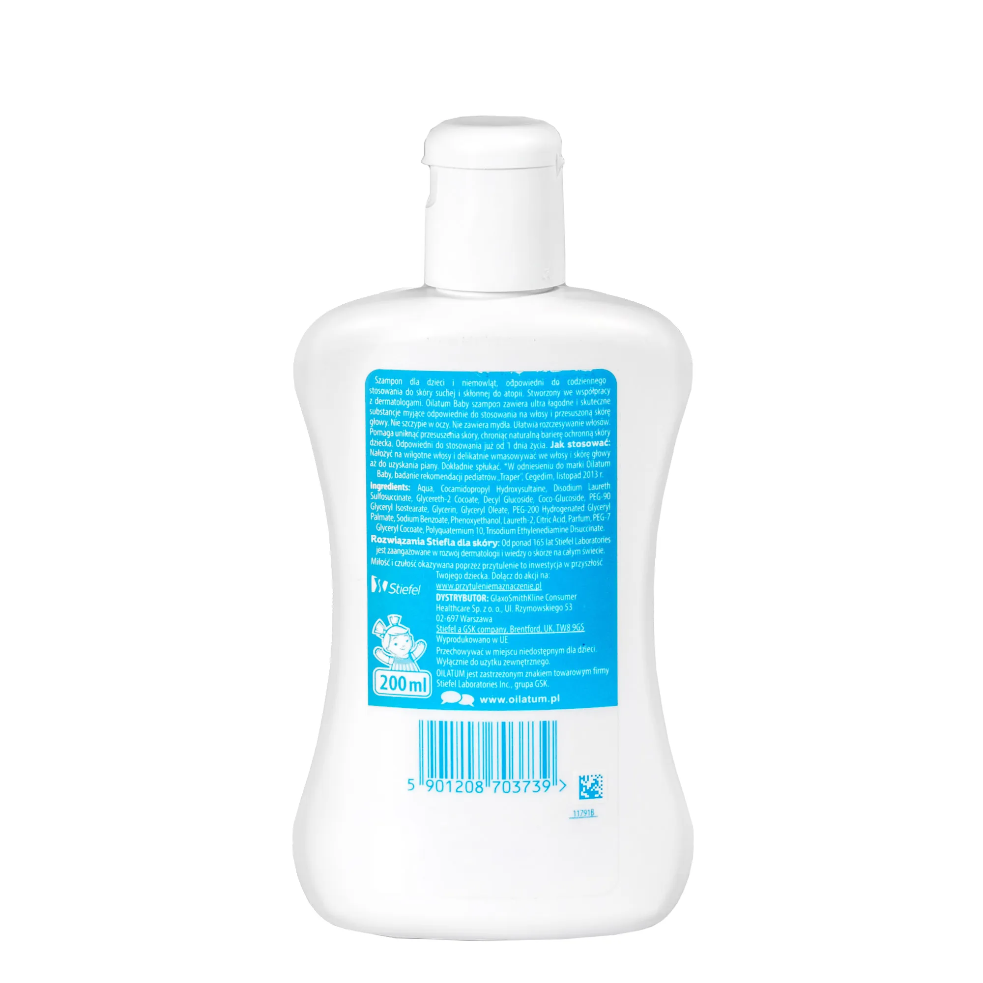 oilatum baby łagodna ochrona szampon dla dzieci 200 ml