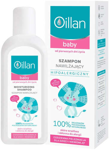 oillan baby szampon nawilżający od urodzenia 200ml srokao