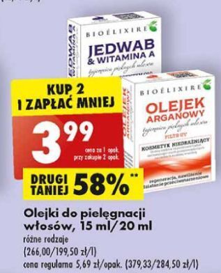 olejek do włosów bioelixir biedronka