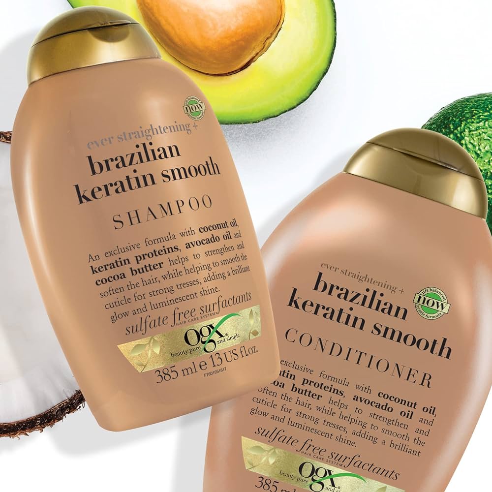 organix ogx wygładzający szampon z keratyną brazilian keratin therapy