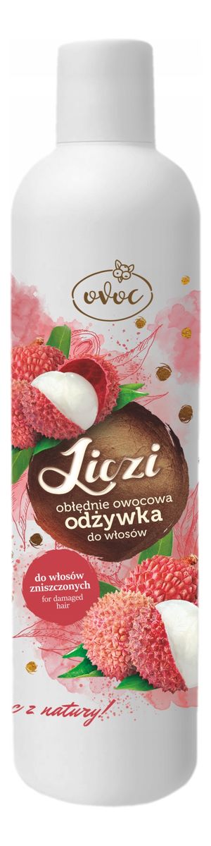 ovoc maska do włosów zniszczonych liczi