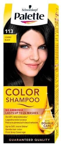 palette color shampoo szampon koloryzujący bez amoniaku nr 113 czarny