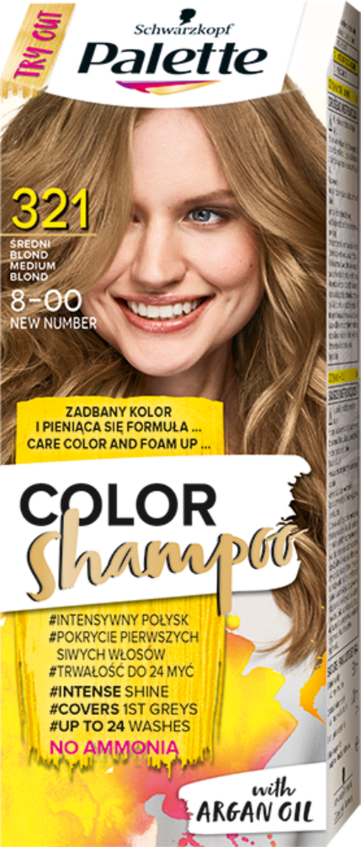 palette color shampoo szampon koloryzujący kasztan