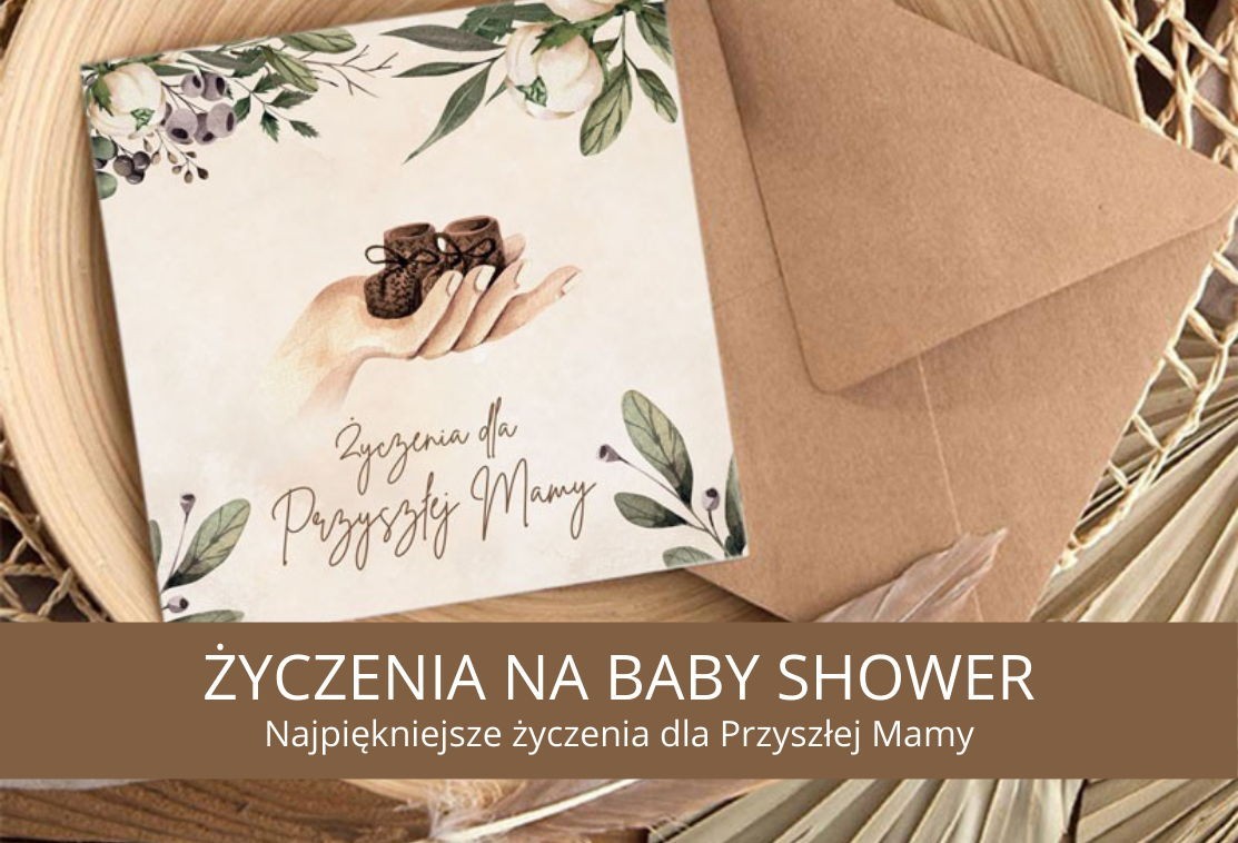 pamper baby shower życzenia