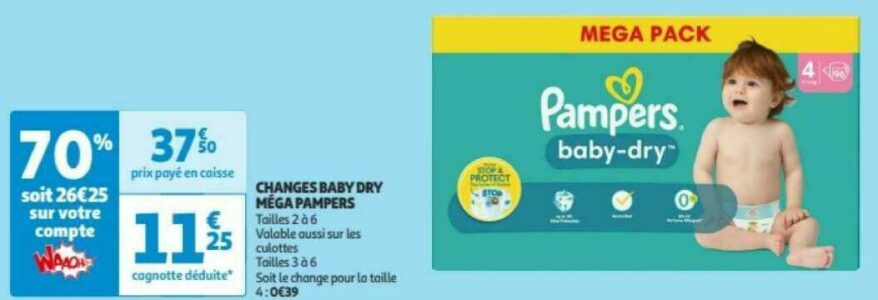 pampers 0 auchan