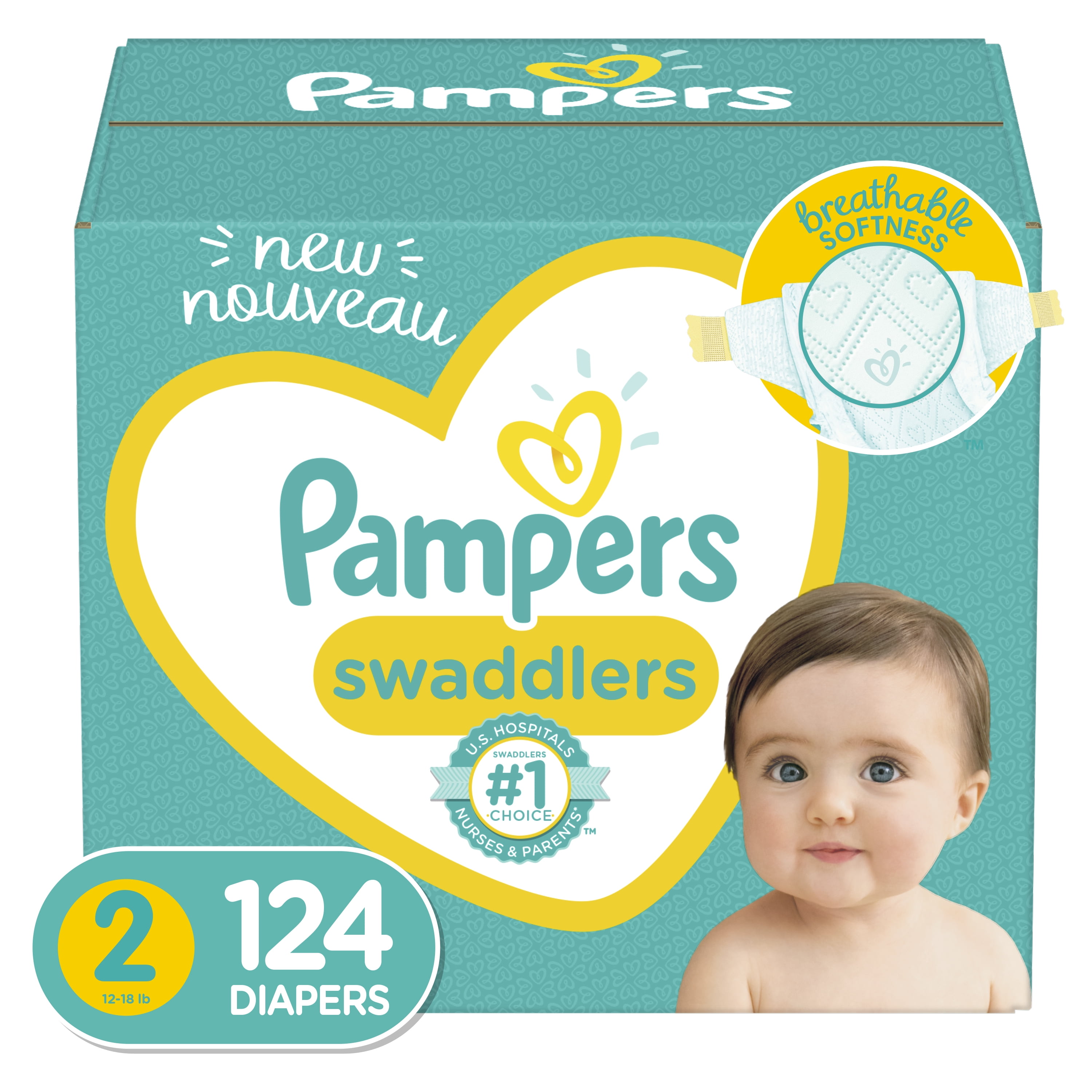 pampers 124 pack