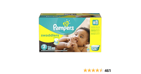 pampers 3 124 pack