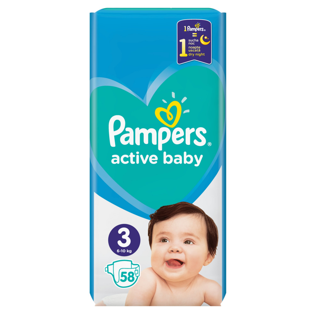 pampers 3 58 sztuk