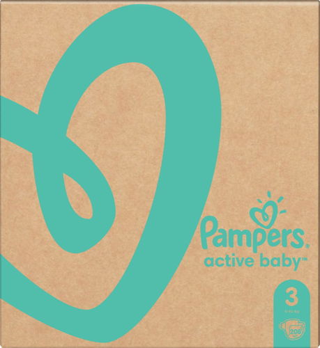 pampers 3 active baby dry 208