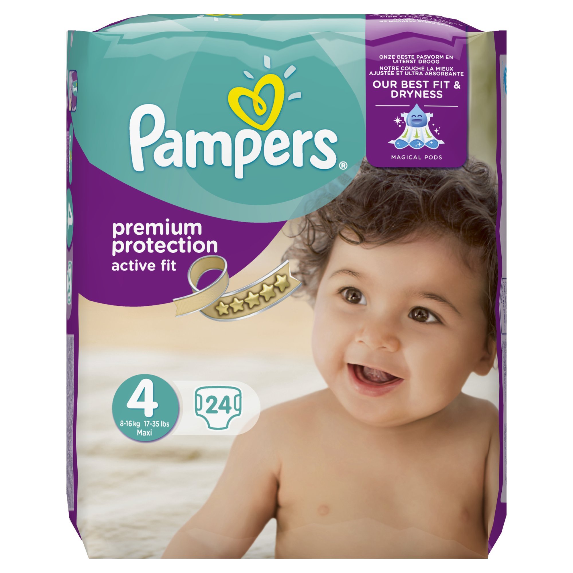 pampers 4+ active fit male paczki