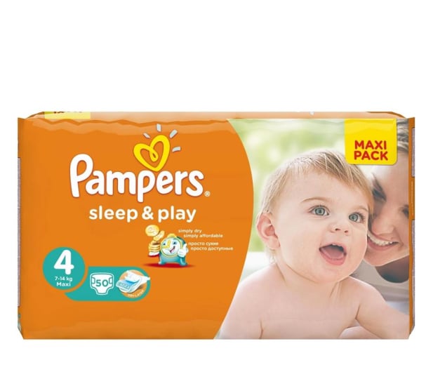 pampers 4 pomaranczowe