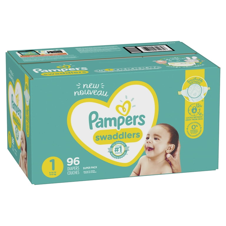 pampers 96 pack size 1