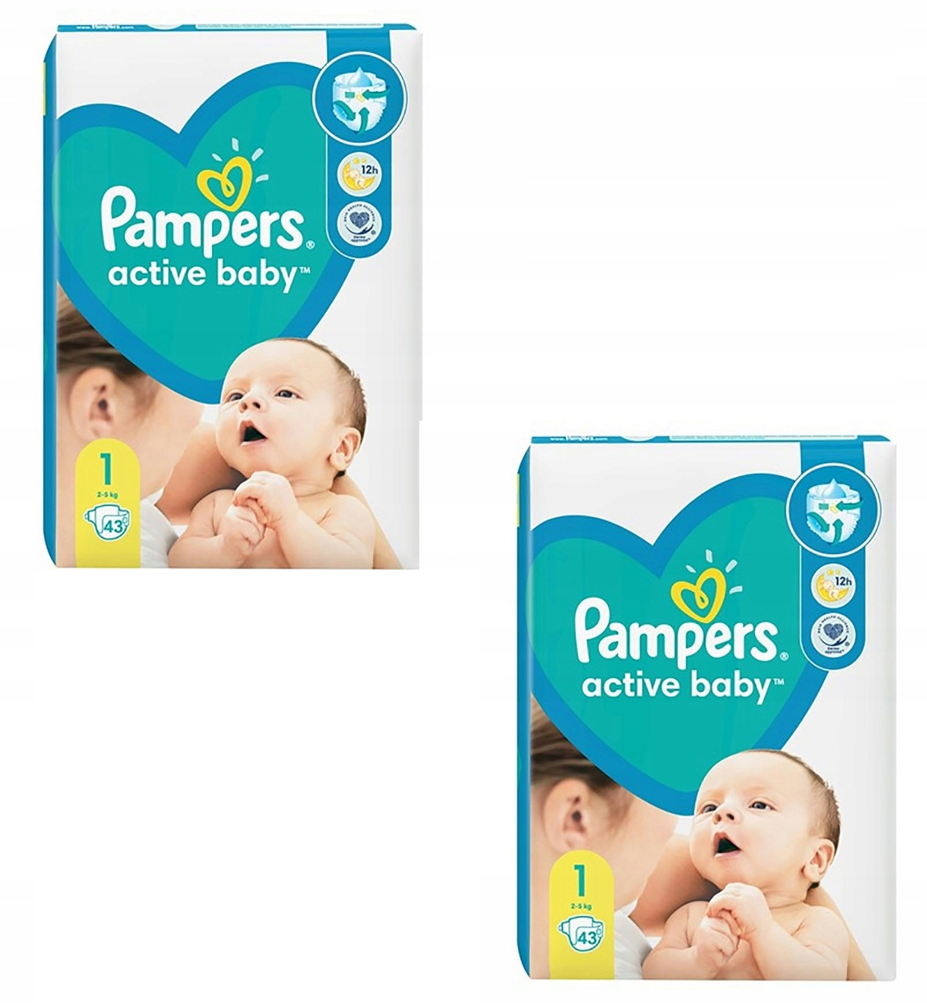 pampers active baby 2 43 sztuki