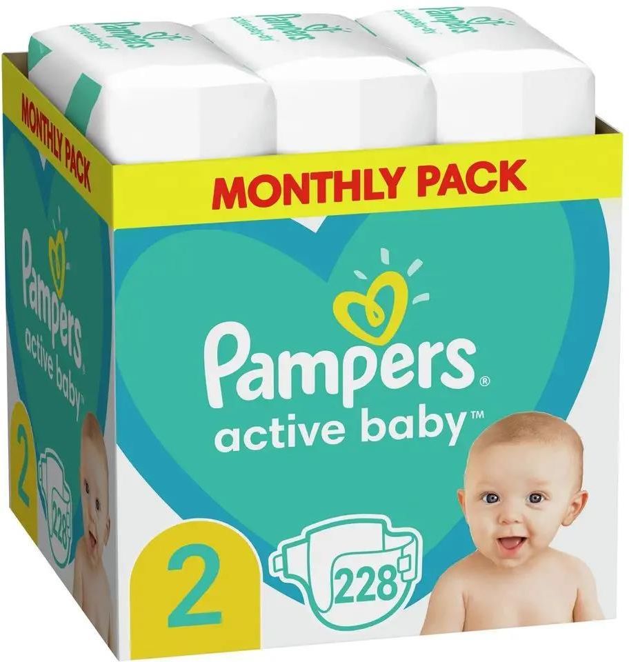 pampers active baby 2 mini 240 szt ceneo