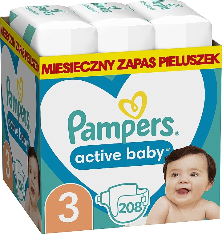 pampers active baby 3 52 szt