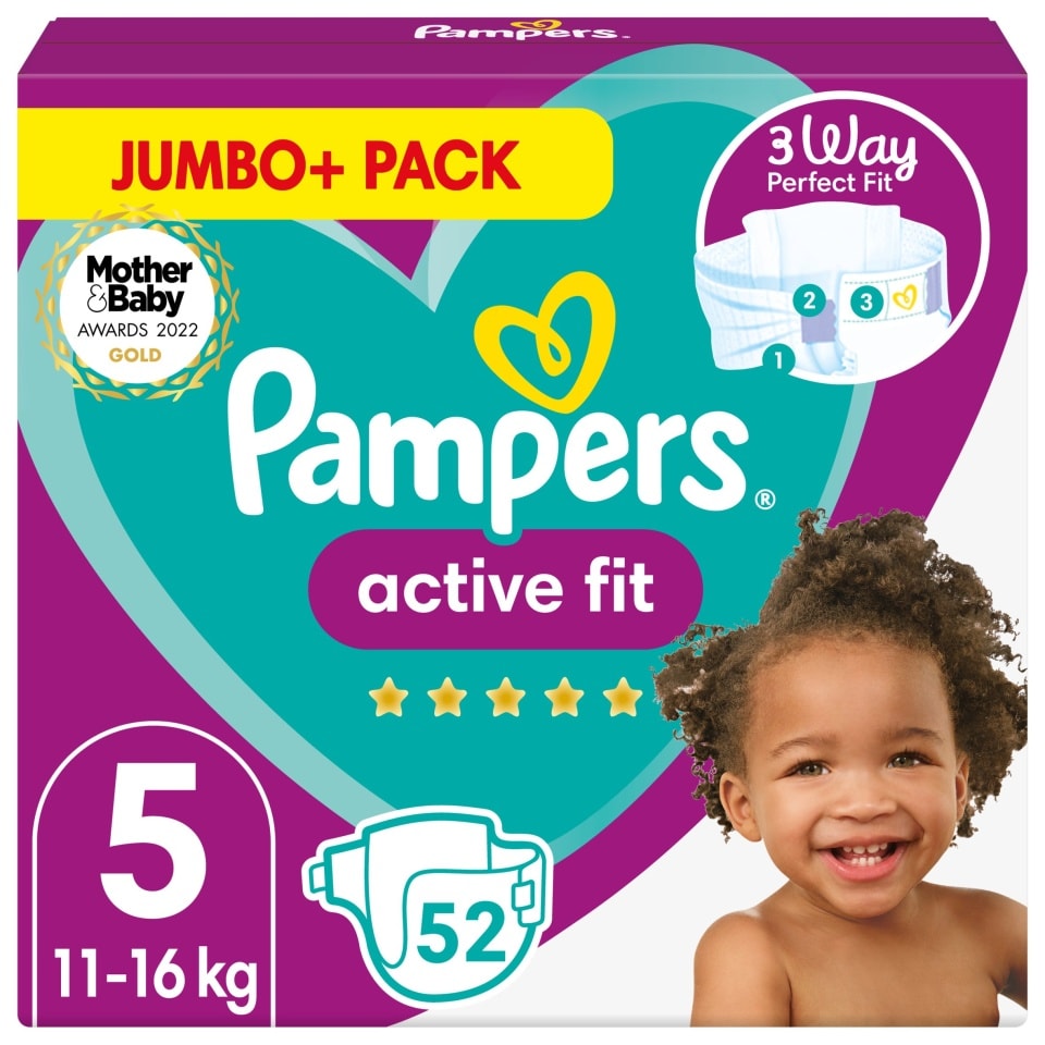 pampers active baby 5 52 szt