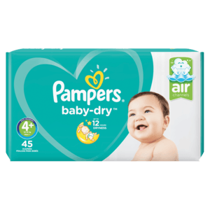 pampers active baby dry 4+ 45 szt