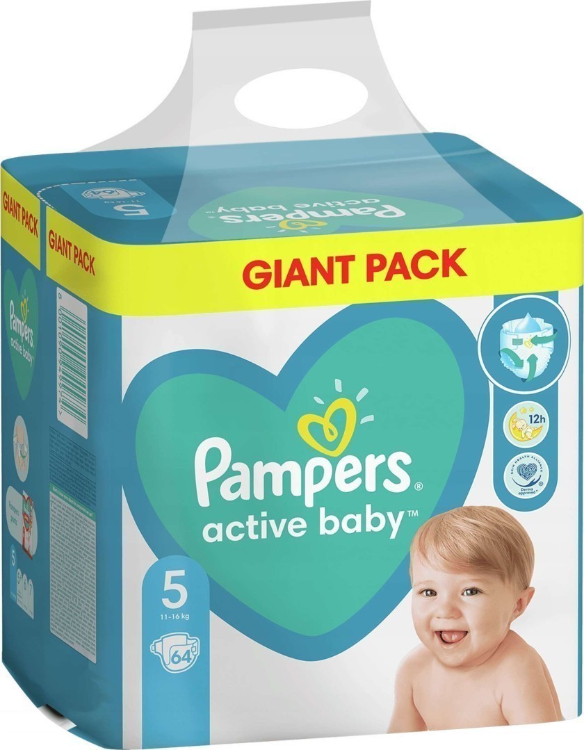 pampers active baby-dry 64