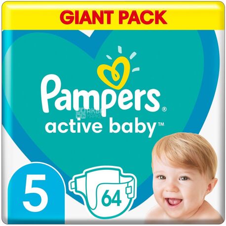 pampers active baby-dry 64