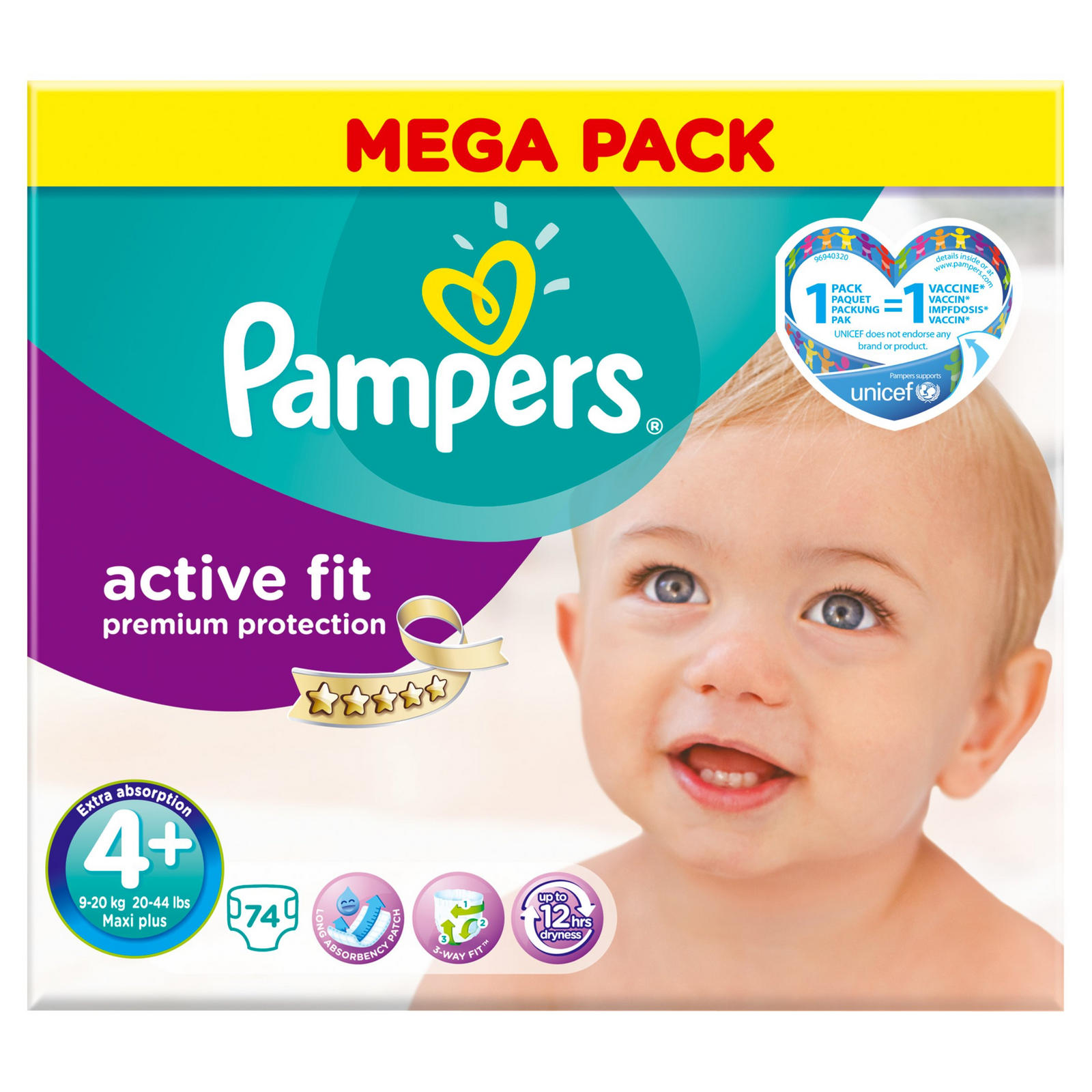 pampers active dry 4 74