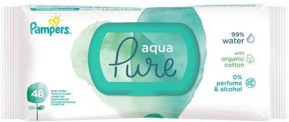 pampers aqua pure chusteczki nawilżające 18x ceneo