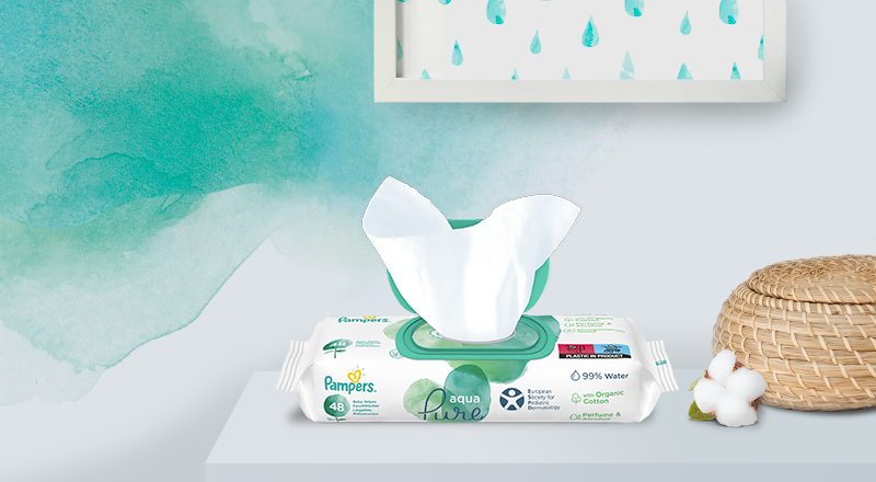 pampers aqua pure wipes opinie