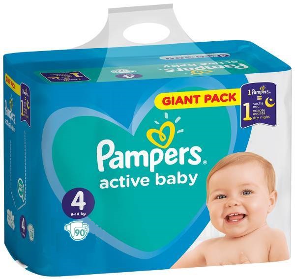 pampers avtive baby4 90szt