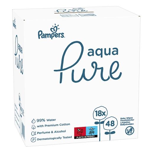 pampers chusteczki pure