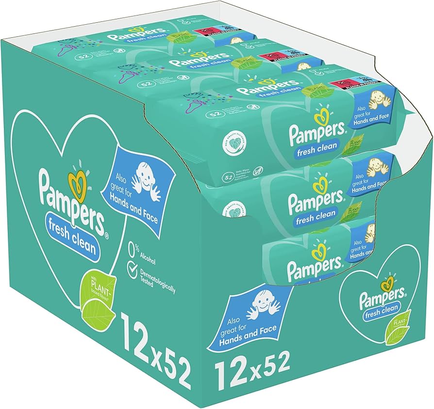 pampers fresh clean 12x