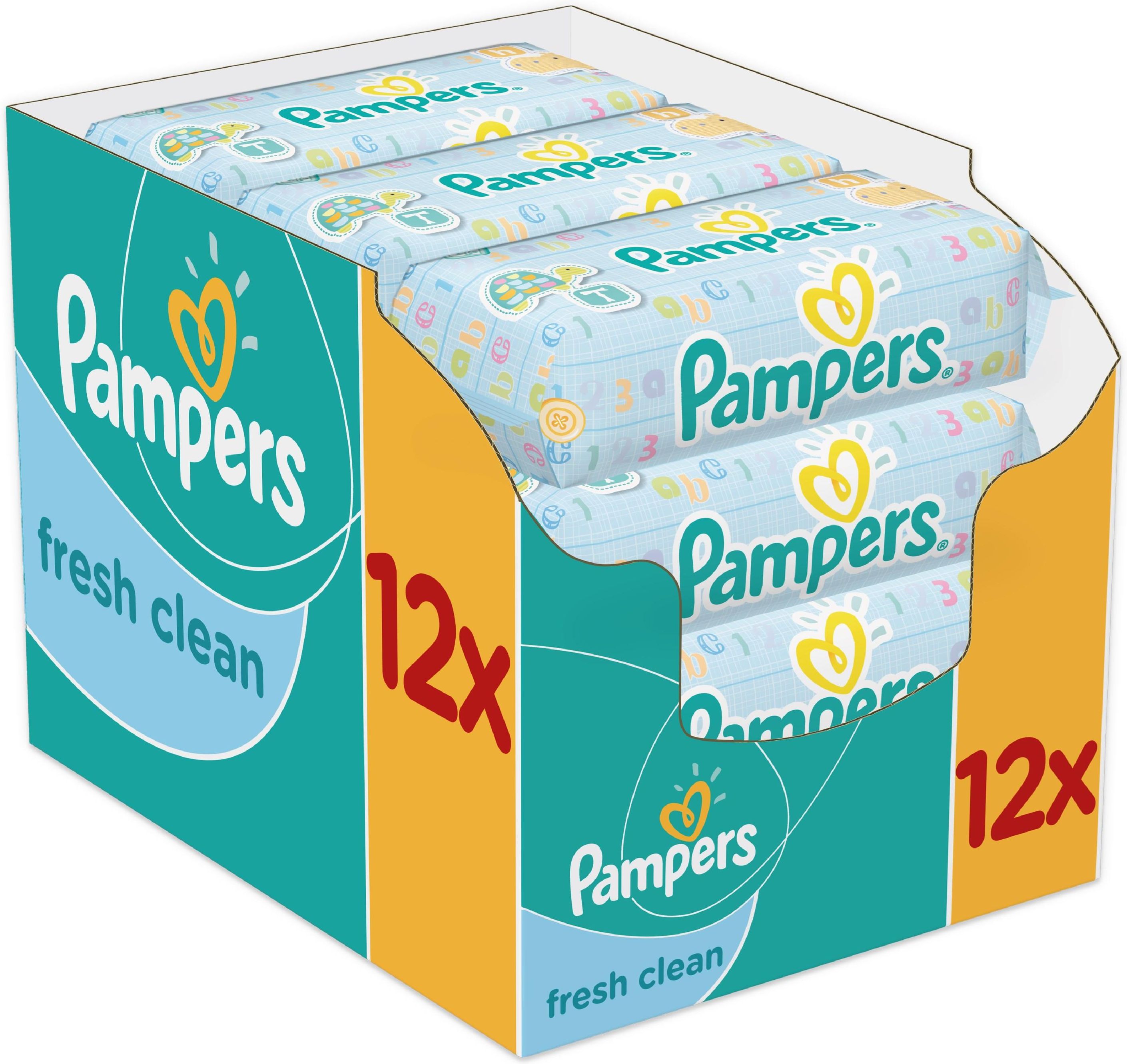 pampers fresh clean 12x64 szt ceneo