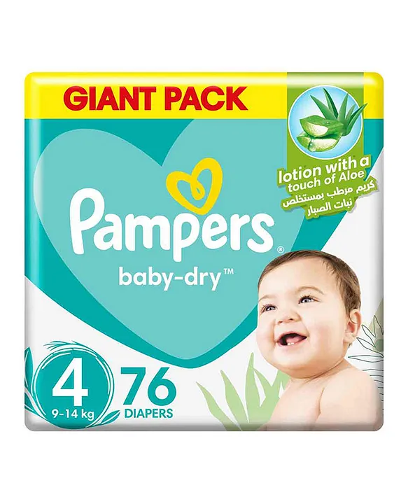 pampers giant pack size 4