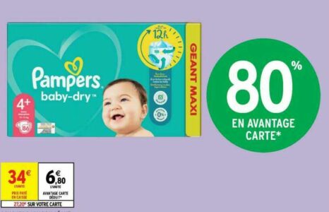 pampers intermarché