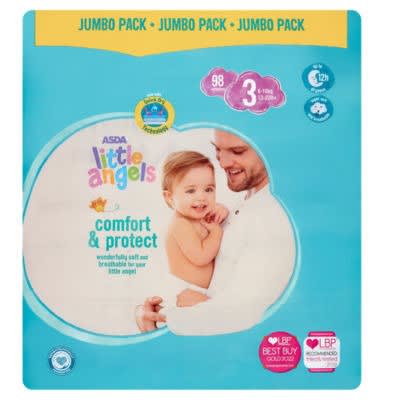 pampers jumbo pack size 3 asda