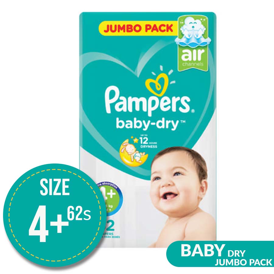 pampers jumbo pack size 4