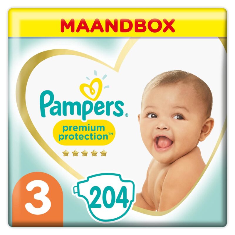 pampers maat 3 204 stuks