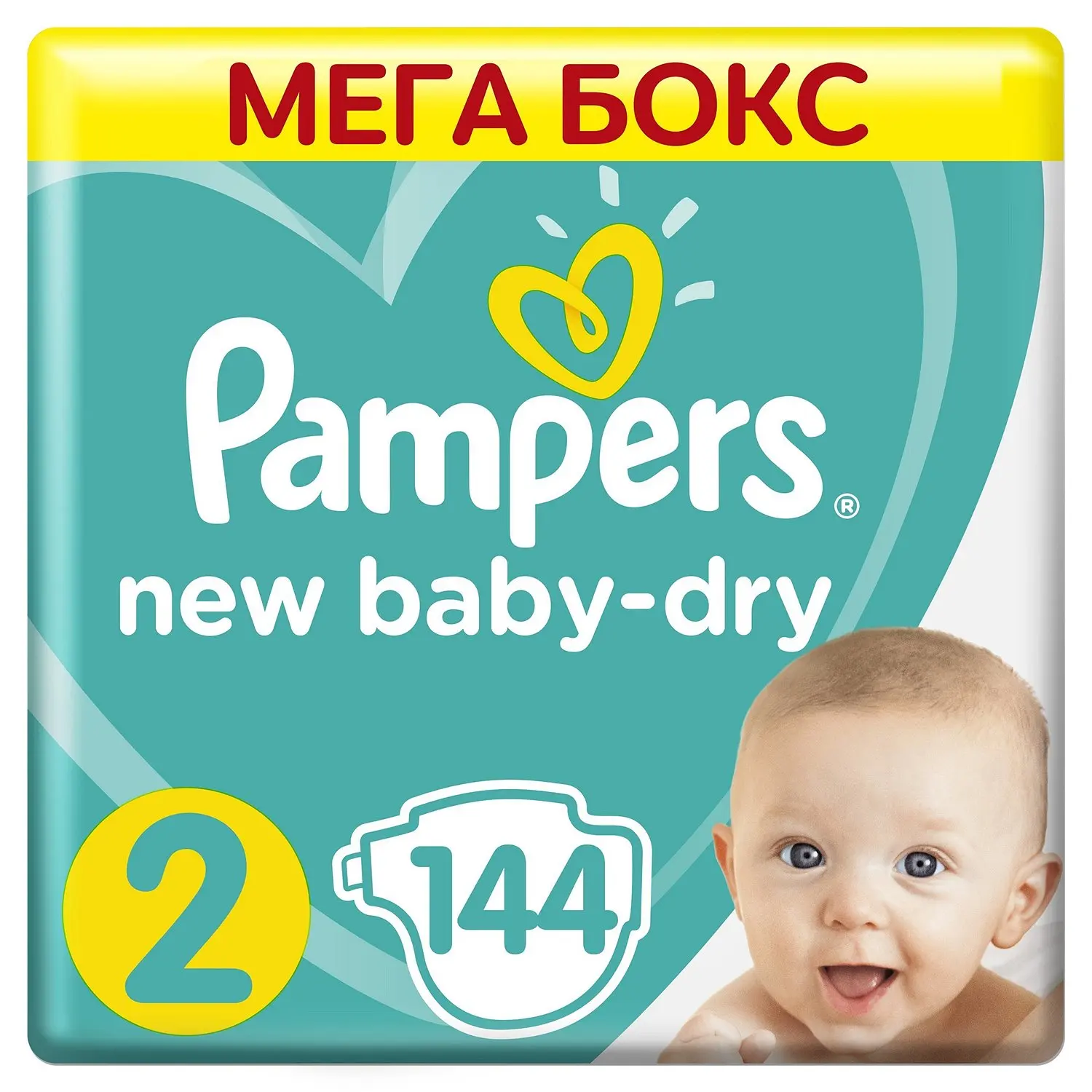 pampers new baby dry 144