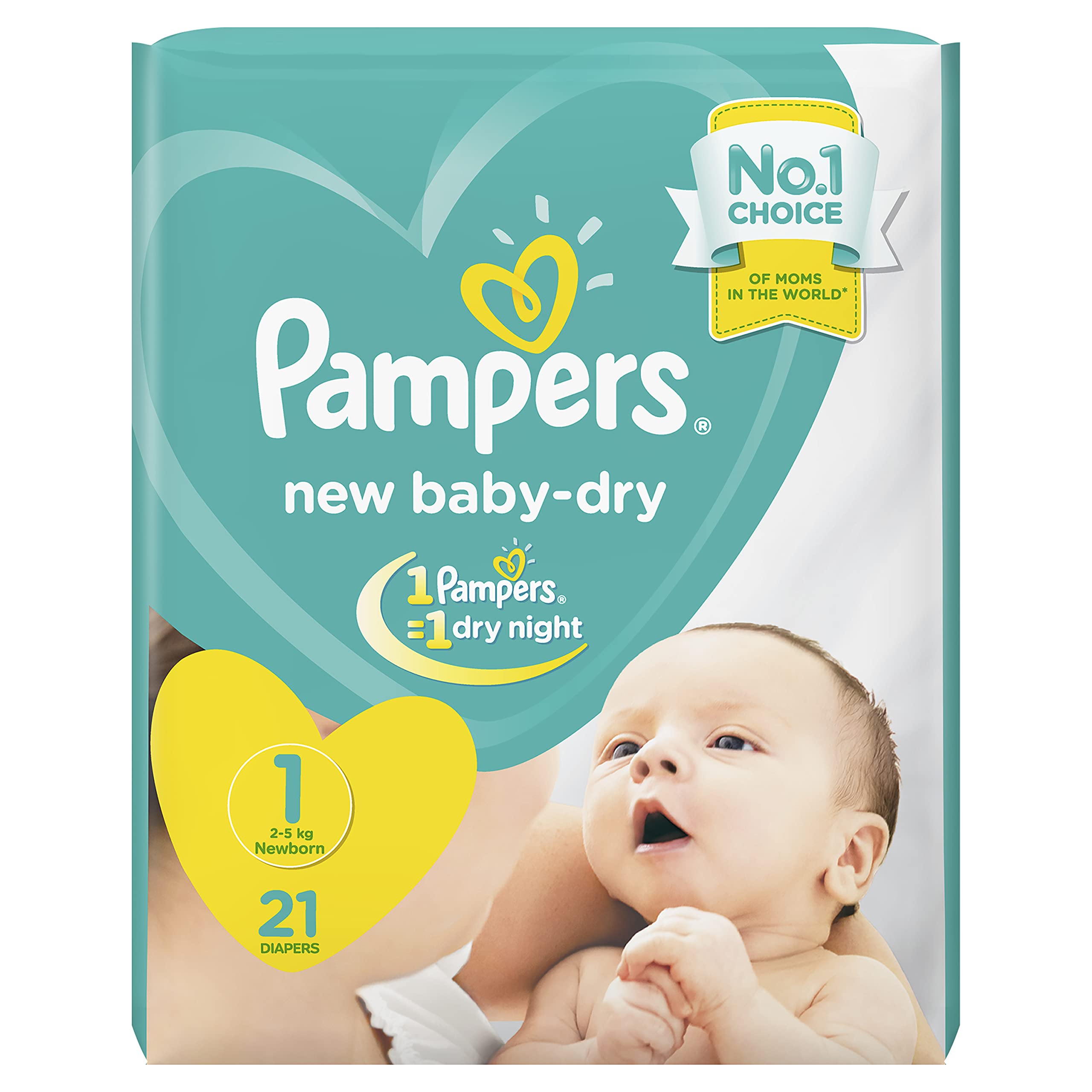 pampers new baby-dry pieluchy 1 newborn 2-5 kg